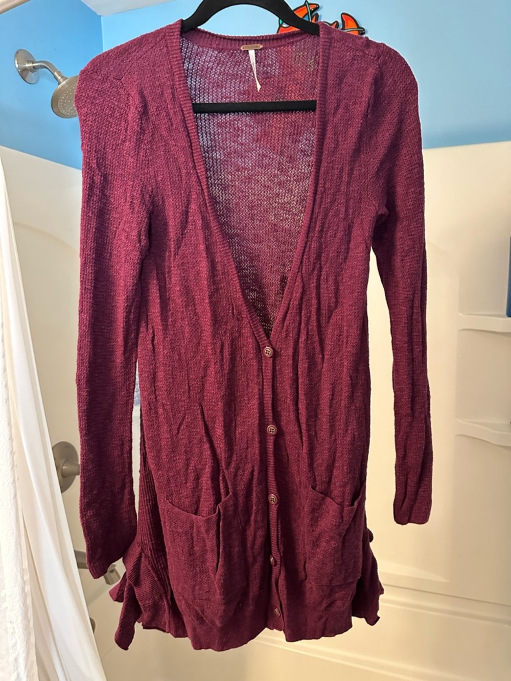 Free people long cardigan sweater